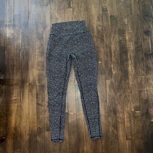 BuffBunny Black Leggings with White Dot Print